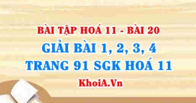 Bài tập về Hoá học hữu cơ: Giải bài 1, 2, 3, 4 trang 91 SGK Hoá 11 bài 20